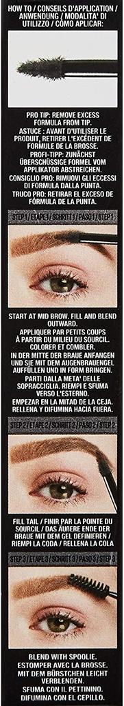 Maybelline Gel à Sourcils Waterproof Tattoo Brow Châtain (04)  5 g