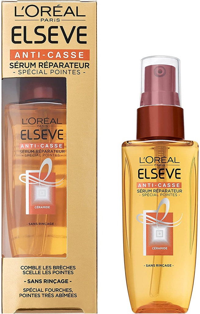 Elsève Sérum Réparateur Anti-Casse Pointes Abimées Fourchues 50ml