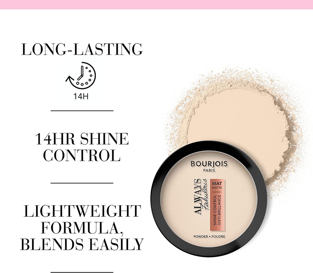 Bourjois Always Fabulous Poudre Compact n°50 Porcelaine