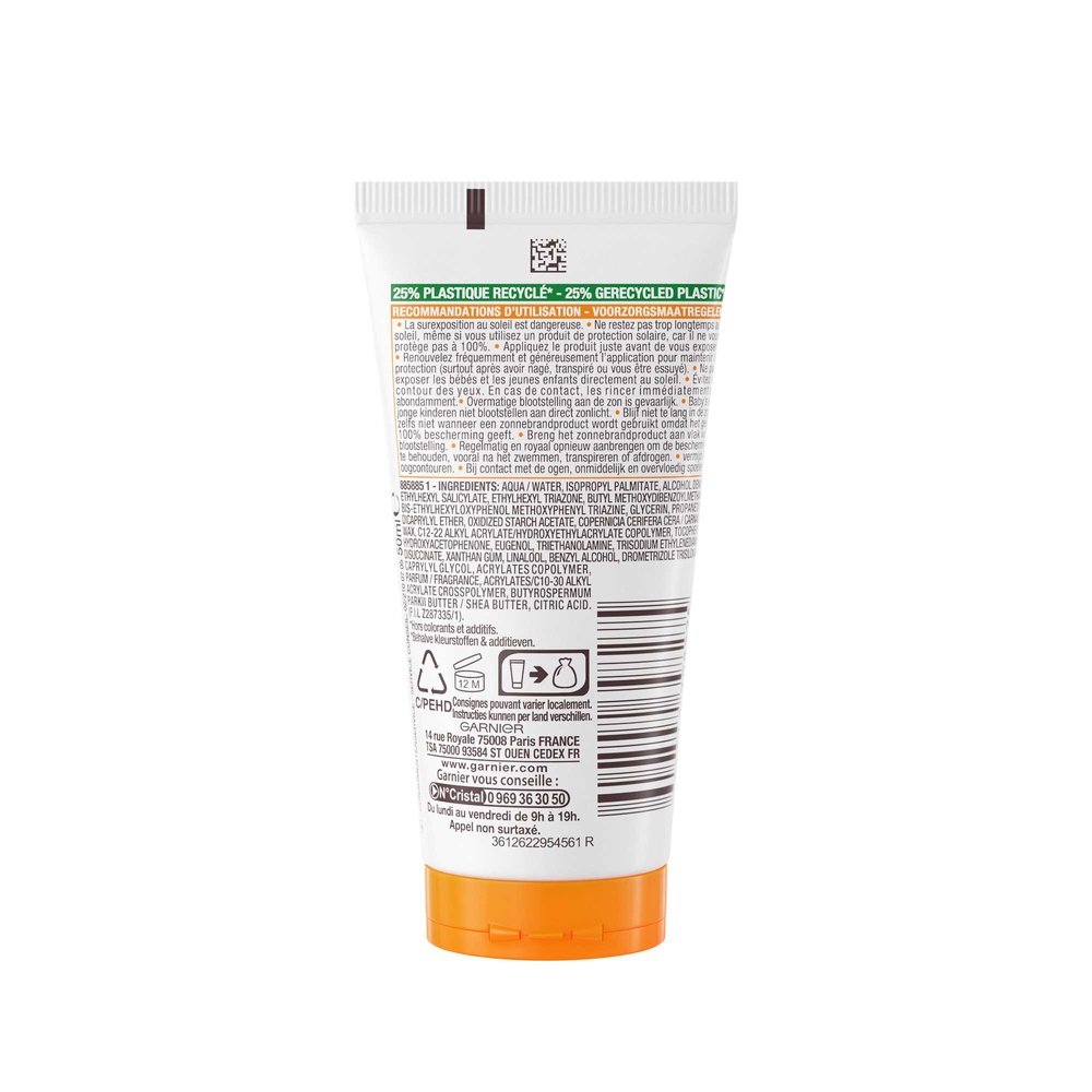 Garnier Ambre Solaire Hydra 24h Lait Protecteur SPF 30 Visage Et Corps 50ml