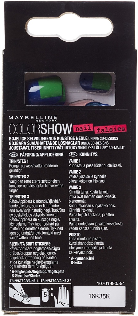 Maybelline Color Show Faux Ongles Adhésifs 08 Side Squared