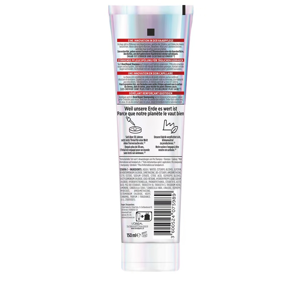 L'Oréal Elsève Bond Repair Soin Démêlant Pour Cheveux Abîmés 150ml