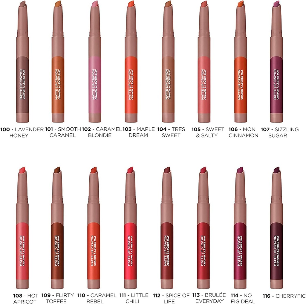 L'Oréal Infaillible Matte Lip Crayon 111 Little Chili 
