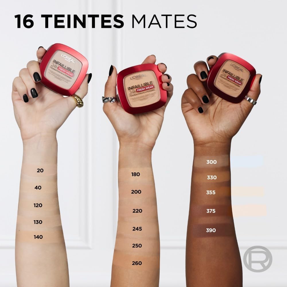 L'Oréal Infaillible 24h Fresh Wear Fond De Teint Poudre 220 Neutral 9g 