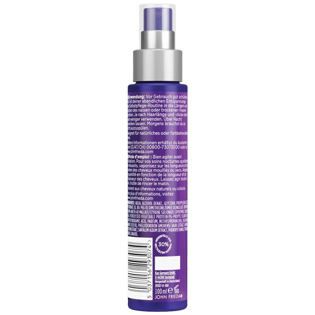 John Frieda Frizz Ease Brume Miracle Nuit Nourrit Et Lisse 100ml