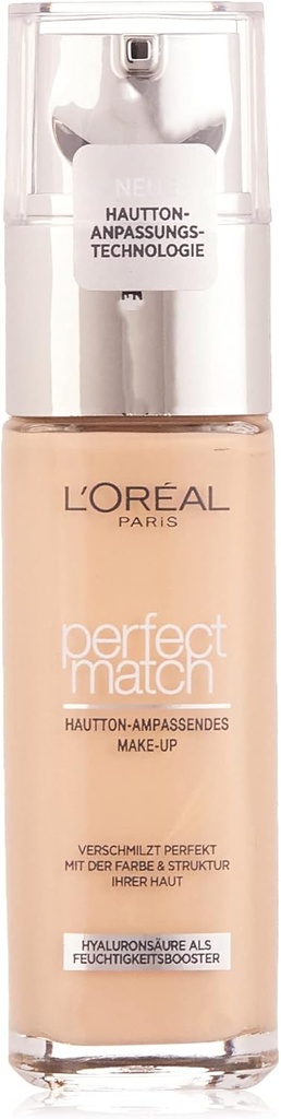[LOR634] L'Oréal Perfect Match Fond de Teint Fluide 1.D/W Ivoire Doré 30ml