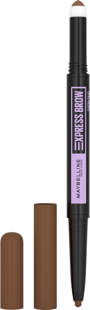 Maybelline Express Brow Satin Duo Poudre Crayon à Sourcils Medium Brown