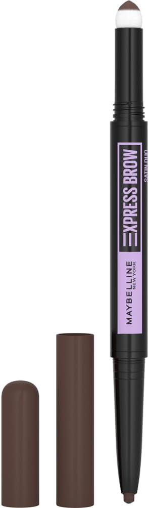 Maybelline Express Brow Satin Duo Poudre Crayon à Sourcils Dark Brown 