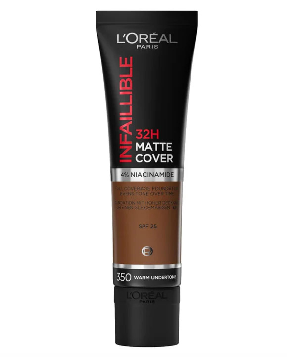 [LOR697] L'Oréal Infaillible 32H Matte Cover Fond de Teint 350 Sous Tons Dorés 30ml