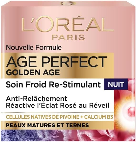 [LOR526] L'Oréal Soin Nuit Age Perfect Golden Age Néo-Calcium Peaux Très Matures 50ml