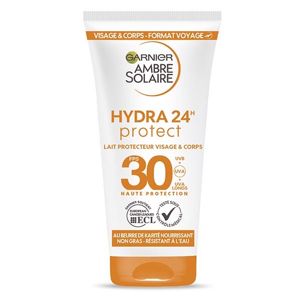 Garnier Ambre Solaire Hydra 24H Protect FPS 30 Visage & Corps 50ml