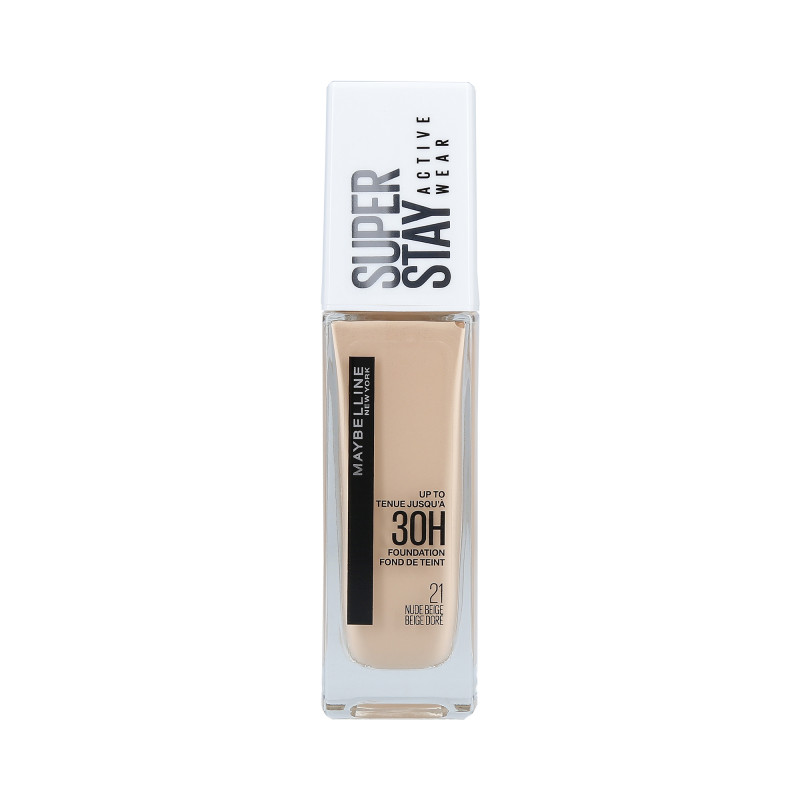 [MAY334] Maybelline Super Stay 30H Active Wear Fond de Teint 21 Nude Beige 30ml