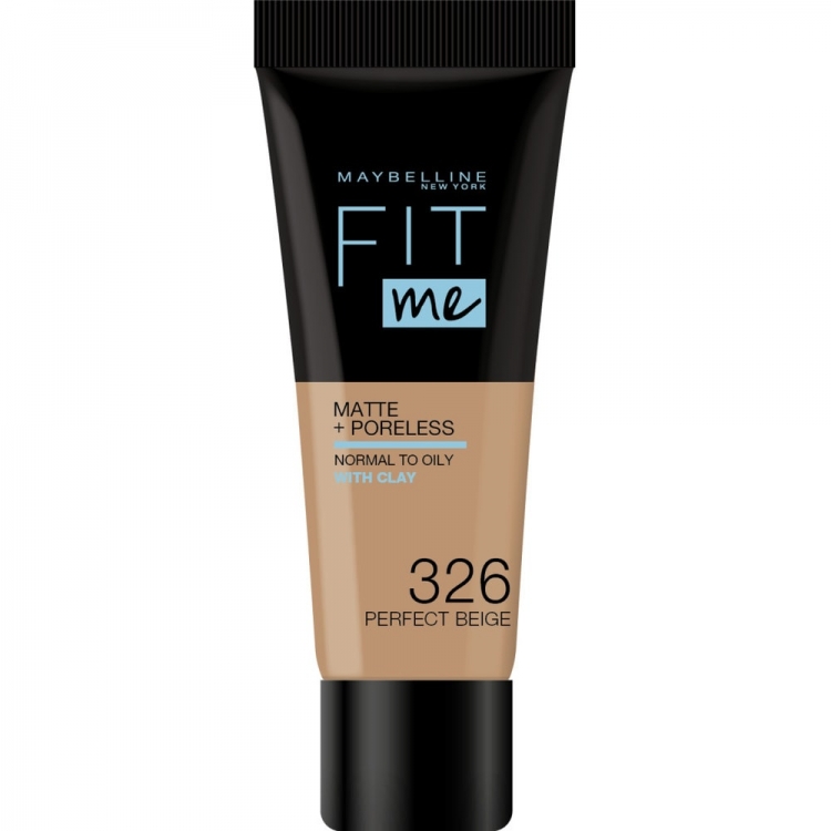 [MAY374] Maybelline Fit Me Matte & Poreless Fond de Teint Fluide 326 Perfect Beige 30ml