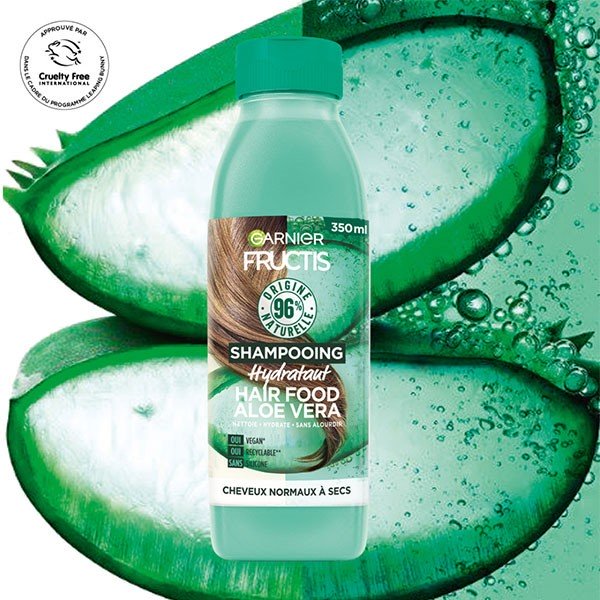 Garnier Fructis Hair Food Shampooing Hydratant à L'Aloe Vera Cheveux Normaux à Secs 350ml