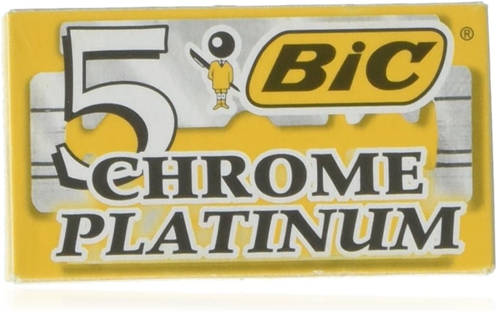 BIC Chrome Platinum Lames Double Tranchant x5