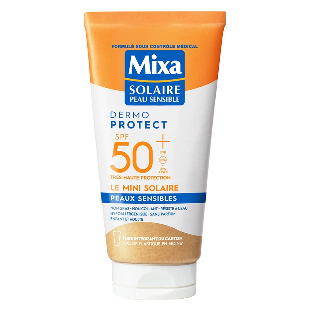 Mixa Solaire Dermo Protect Le Mini Solaire Crème Solaire SPF 50 Peaux Sensibles 50ml