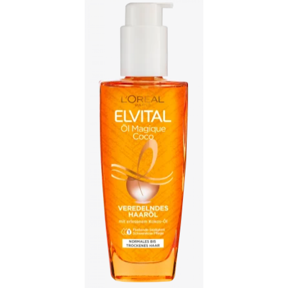 L'Oréal Elsève Huile Extraordinaire De Coco Cheveux Normaux à Secs 100ml