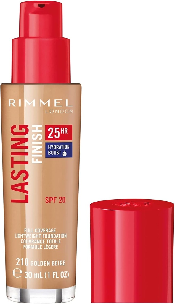 Rimmel Lasting Finish 25H Fond De Teint 210 Golden Beige 30ml