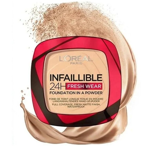 L'Oréal Infaillible 24h Fresh Wear Fond De Teint Poudre 130 Beige Peau 9g