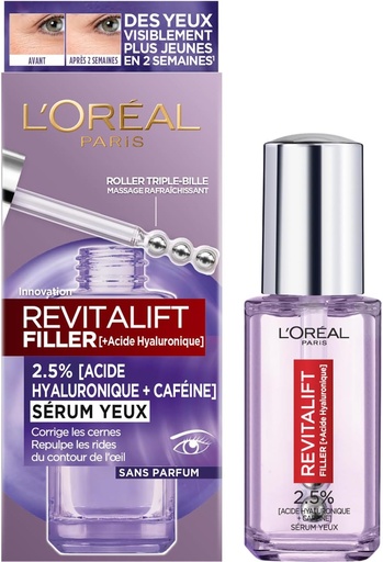 [LOR540] L'Oréal Revitalift Filler Hyaluron Sérum Anti Rides Yeux 20ml