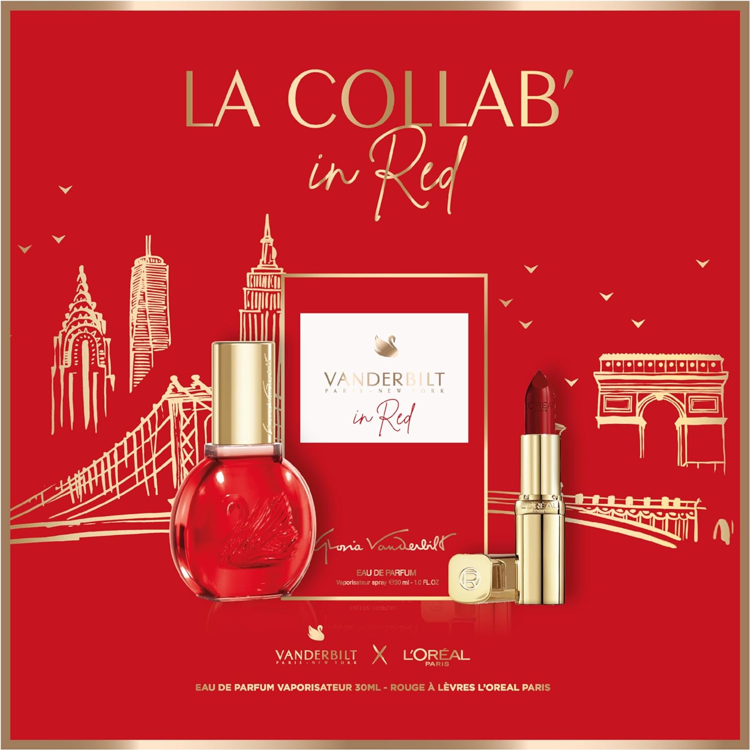 Vanderbilt Coffret Gloria Vanderbilt In Red Eau De Parfum 30ml L - Main Image