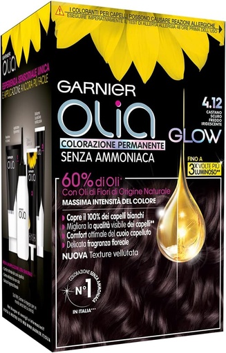 [GAR95] Garnier Olia Coloration Permanente à l’Huile Sans Ammoniaque 4.12 Castano Scuro Iridescente