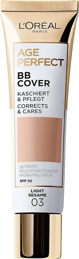 L'Oréal Age Perfect BB Cover Sérum Hydratant SPF 50 03 Light Sésame 30ml
