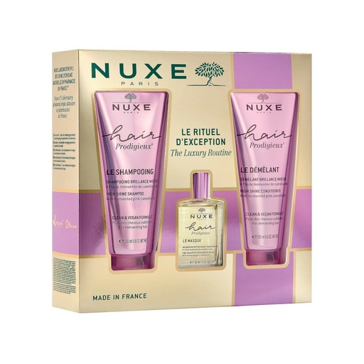 [NUX24] Nuxe The Luxury Routine Le Rituel D'Exception Le Shampooing, Le Démêlant Et Le Masque 