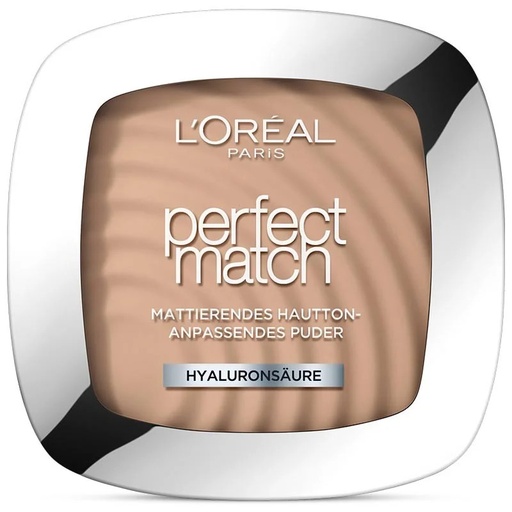 L'Oréal Perfect Match Poudre Fondante Perfectrice à L'Acide Hyaluronique Pur 4.N 9g