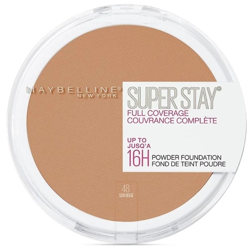 Maybelline Super Stay 16H Poudre Compacte 48 Beige Ensoleillé 9g