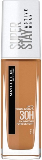 Maybelline Super Stay 30H Active Wear Fond de Teint 61 Bronze Ensoleillé 30ml