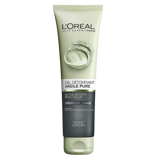 [LOR163] L'Oréal Gel Détoxifiant Visage Argile Pure + Charbon 150ml
