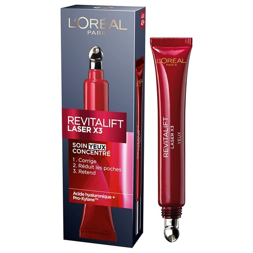 [LOR286] L'Oréal Revitalift Laser X3 Triple Action Anti-Rides Soin Des Yeux 15ml