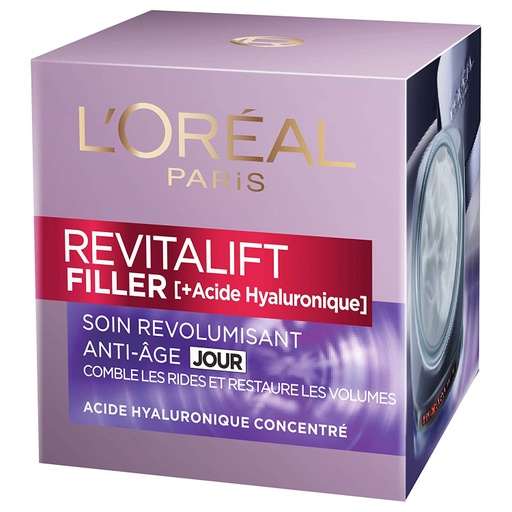 [LOR528] L'Oréal Revitalift Filler Acide Hyaluronique Anti-Rides Soin Jour 50ml