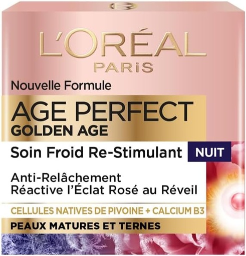 [LOR526] L'Oréal Soin Nuit Age Perfect Golden Age Néo-Calcium Peaux Très Matures 50ml