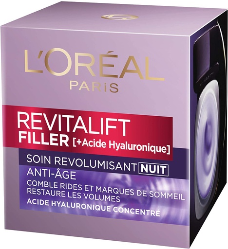[LOR534] L'Oréal Revitalift Filler Acide Hyaluronique Anti-Rides Soin Nuit 50ml