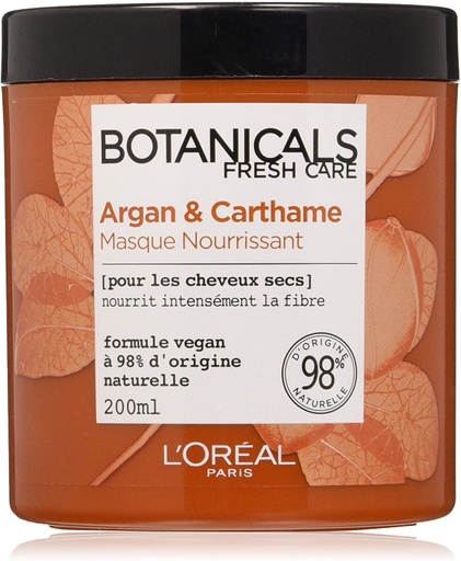 L'Oréal Botanicals Argan & Carthame Masque Nourrissant pour Cheveux Secs 200 ml