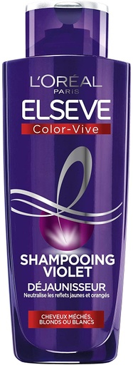 L'Oréal Elsève Color-Vive Shampooing Violet Déjaunisseur Cheveux Blonds ou Blancs 200ml