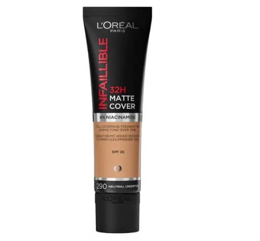 [LOR694] L'Oréal Infaillible 24H Matte Cover Fond de Teint 290 Ambre Doré 30ml