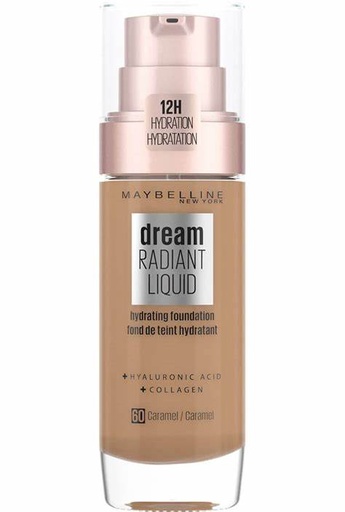 [MAY416] Maybelline Dream Radiant Liquid Fond de Teint 60 Caramel 30ml 