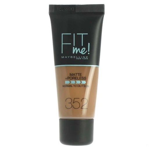 [MAY370] Maybelline Fit Me Matte & Poreless Fond de Teint Fluide 360 Mocha 30ml
