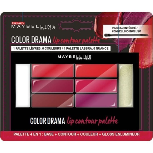 [MAY276] Maybelline Color Drama Palette Lip Contour 01 Crimson Vixen 4g