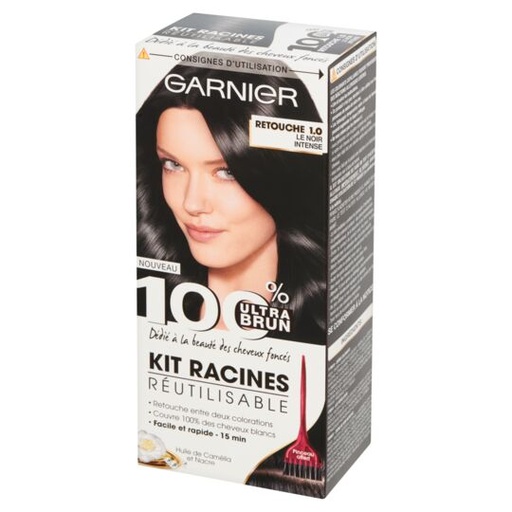 [PAN1281] Garnier 100% Ultra Brun Kit Racines Réutilisable 1.0 Le Noir Intense