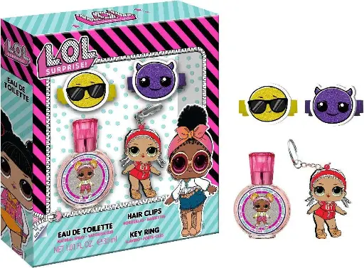 [AIR6] Air Val L.O.L Coffret Eau de Toilette 30ml + 2 Hair Clips + Key Ring