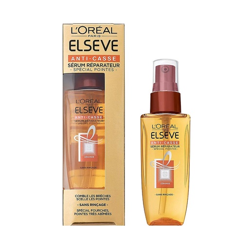 [ELS1] L'Oréal Elsève Sérum Réparateur Anti-Casse Pointes Abimées Fourchues 50ml Lot De 2