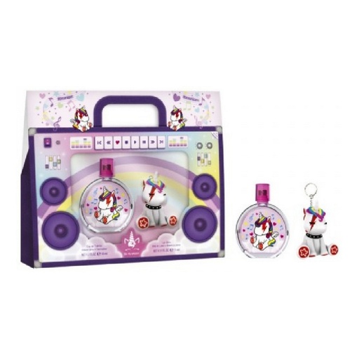 [AIR12] Air Val My Unicorn Coffret Eau de Toilette 50ml + Lip Gloss Key Ring Rock Unicorn