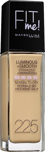 [MAY448] Maybelline Fit Me Luminous & Smooth Fond de Teint 225 Medium Buff 30ml