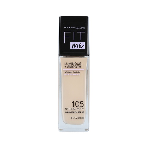 Maybelline Fit Me Luminous & Smooth Fond de Teint 105 Natural Ivory 30ml