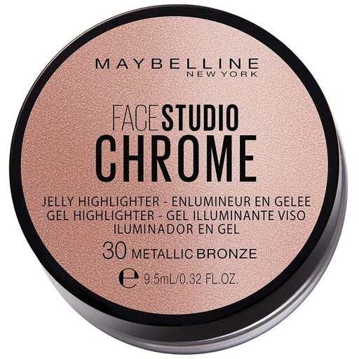[MAY436] Maybelline Face Studio Chrome Enlumineur En Gelée 30 Metallic Bronze 9.5ml