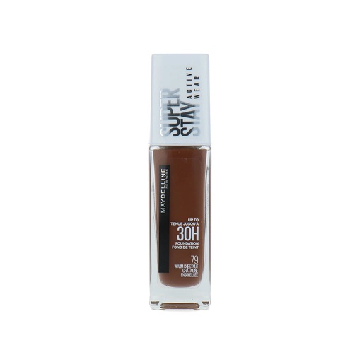 Maybelline Super Stay 30H Active Wear Fond de Teint 79 Châtaigne Ensoleillée 30ml